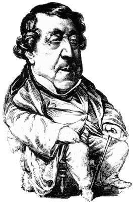 Caricatura di Rossini (40Kb)