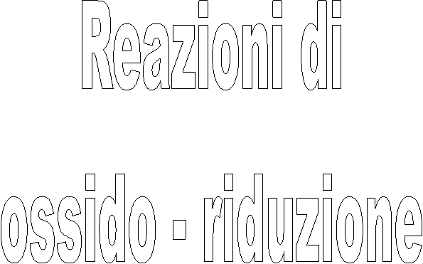 Reazioni di
ossido - riduzione