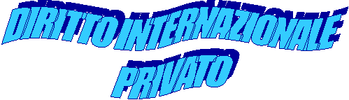 DIRITTO INTERNAZIONALE
PRIVATO