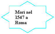 8-Point Star: Morì nel  1547 a Roma 