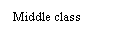 Text Box: Middle class