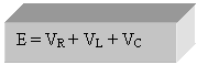Text Box: E = VR + VL + VC