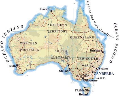 AUSTRALIA - CLIMA E PAESAGGI CLIMATICI - STRUTTURA SOCIALE E QUALIT DELLA VITA